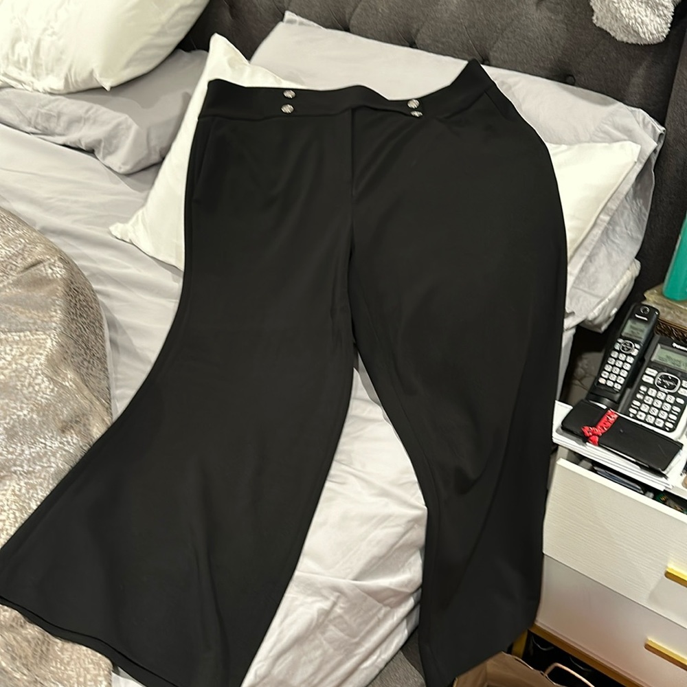 Black Calvin Klein wide leg pants